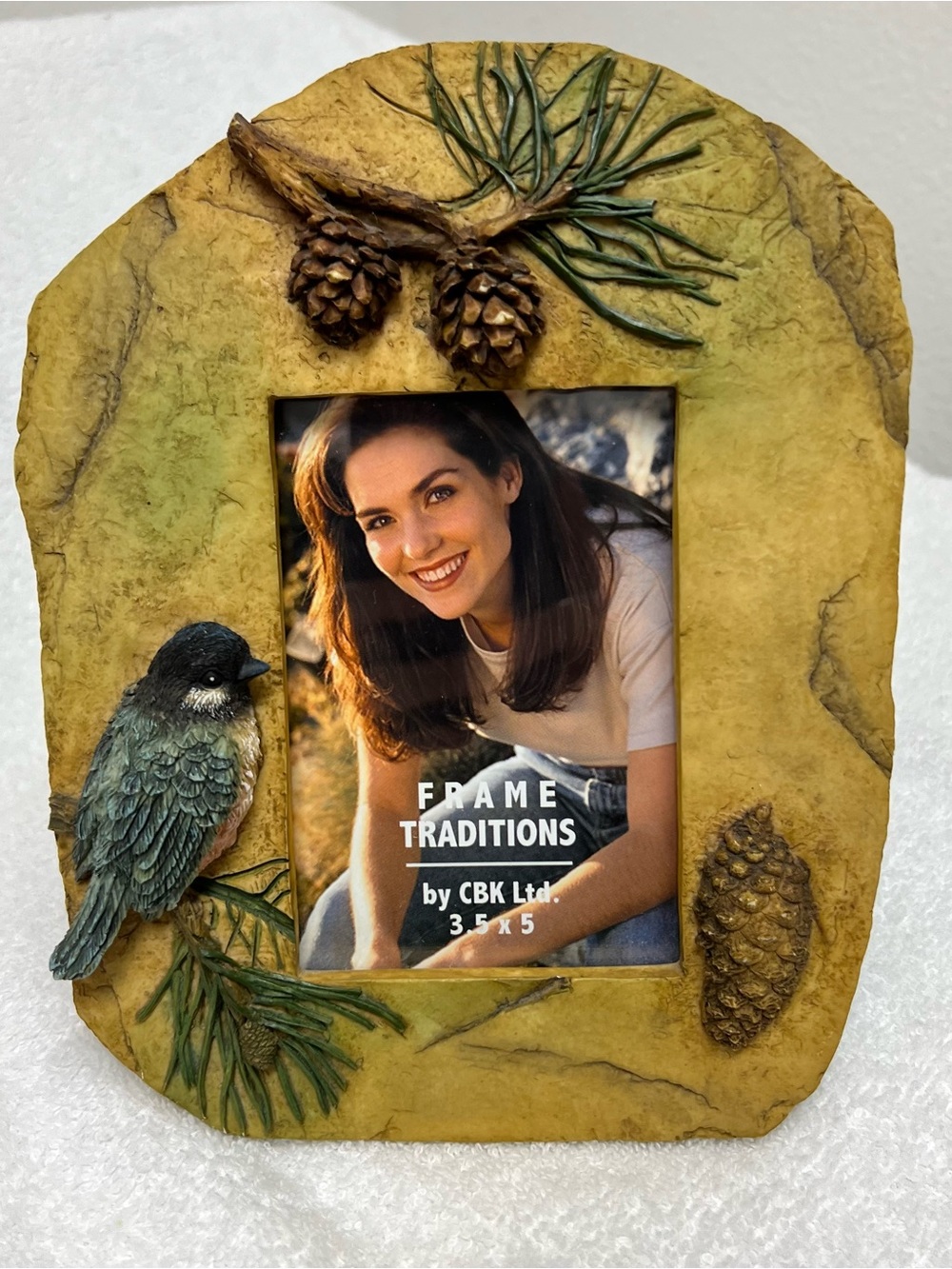 Frame Traditions Rustic Bird & Pinecone Picture Frame